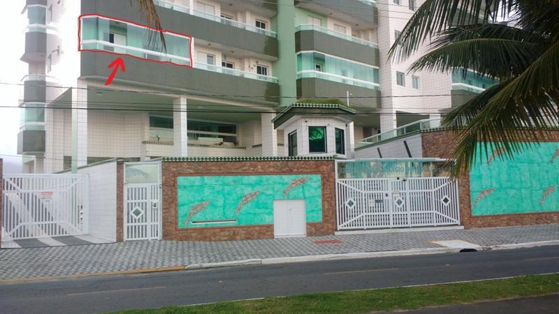 Apto. Com Churrasqueira Na Sacada Leilighet Praia Grande  Eksteriør bilde